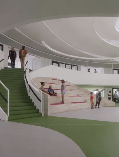  Rendering of gifted center